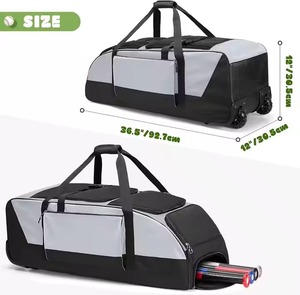 Kit de chauve-souris de cricket double face noir le plus vendu housse de sac poches supplémentaires pour toutes les chauves-souris accessoires personnels les plus vendus - Product Image 1