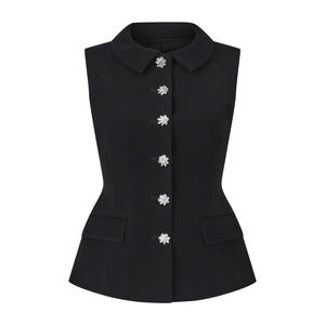 เสื้อกั๊กคริสตัลคอลเล็คชั่นฤดูใบไม้ร่วงทรงเสน่ห์สำหรับเสื้อผ้าสตรีสไตล์หรูหราผลิตในเวียดนาม - Product Image 5