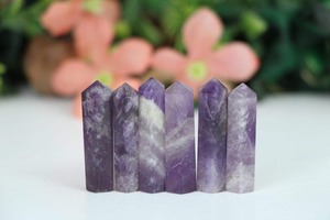 Tour de crayons en améthyste polie artisanale de qualité supérieure en gros avec des propriétés métaphysiques pour les objets de collection d'art MUNTAHA AGATE - Product Image 4