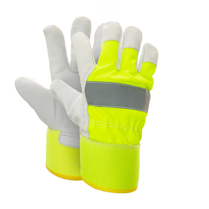 OEM Assembly Work Safety <b>Gloves</b> Breathable Cut-Resistant Anti-Chemical Leather <b>Silicone</b>-Free for Factory and Workshop Use - Product Image 1