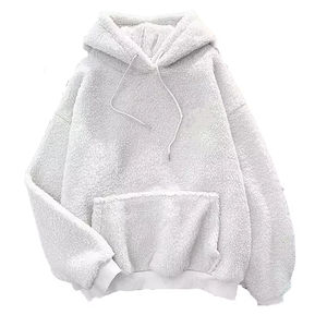 Haute qualité en gros 100% coton brodé multicolore unisexe hiver épais chaud Sherpa polaire sweats à capuche - Product Image 4