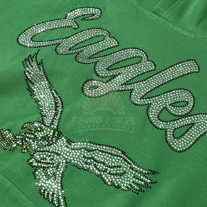 Sudadera con Capucha Estampada con Pedrería, Elegante y Cómoda, 100% Algodón, Sudadera Informal para Mujer con Bolsillo Tipo Canguro - Product Image 4