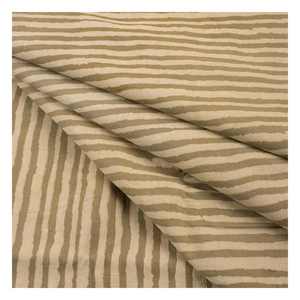 High Quality Cotton Dabu Striped Printed Fabric Breathable Lightweight Customized Wholesale Home Decor Bags Boys' Toys Girls' - Product Image 1