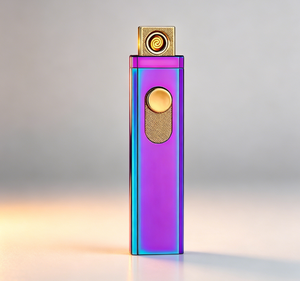 ไฟแช็คแบบม้วนโลหะผสมสังกะสีขนาดเล็กบางเฉียบ ชาร์จผ่าน USB พร้อมฟังก์ชั่นกันลม ปรับแต่งได้ เหมาะเป็นของขวัญทางธุรกิจ - Product Image 3