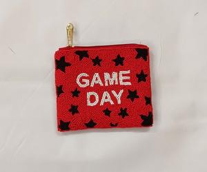 Porte-monnaie unique et tendance en forme de cœur avec des perles, design d'amour, broderie à la main, sac à maquillage pour femmes, porte-monnaie - Product Image 1