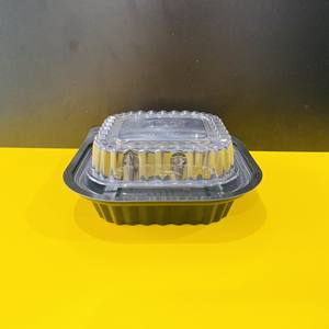 Ecológico 2025 Tien Duc Plastic Factory 1 Compartimentos Contenedor de alimentos de plástico desechable con tapa transparente Color negro para llevar - Product Image 5