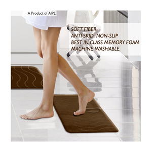 Prix usine imperméable doux moderne antidérapant fond couleur différente toilette bain tapis de sol tapis 5 pièces salle de bain tapis ensemble - Product Image 4
