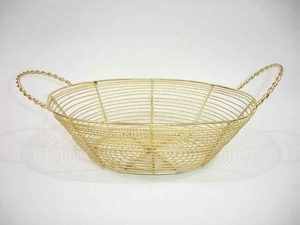 Panier de rangement en acier inoxydable haut de gamme Corbeille à fruits en métal de style intemporel pour hôtels Resorts Maisons de luxe - Product Image 6