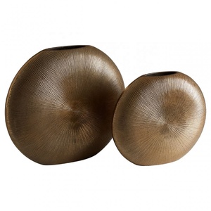 Décoration intérieure, vase à fleurs en aluminium pour la maison, les hôtels et les restaurants, pots à fleurs en aluminium noir antique - Product Image 5