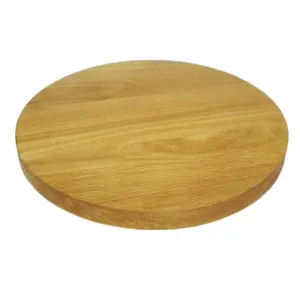 Planche à découper pour pizza en bambou avec poignée Vente en gros cuisine épaisse grande vierge en vrac ronde personnalisée noyer noir bois d'acacia