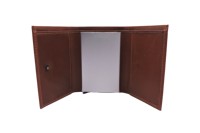Funda de cuero con tarjetero extraíble, billetera delgada con bloqueo RFID para tarjetas de crédito para hombres y mujeres, billetera inteligente emergente minimalista OEM