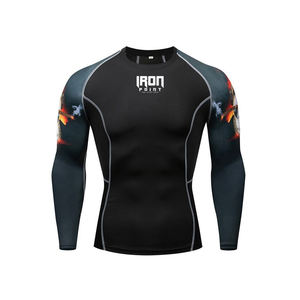 MMA Rashguard de alta calidad para hombres hecho a medida y transpirable del fabricante de Pakistán con diseño de sublimación - Product Image 1