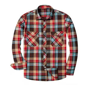 Manufacture <b>Men's</b> Cotton Plaid Flannel Shirt Soft and Comfortable Flannel for Everyday Wear - Product Image 2