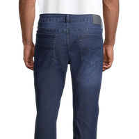 Jeans en denim vintage personnalisés pour hommes, coupe droite classique, automne-hiver, brodés, disponibles en OEM/ODM, denim épais unisexe