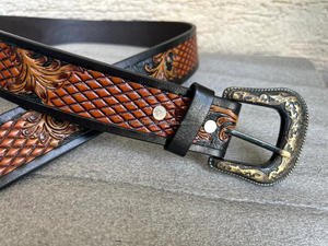 Nueva Llegada de Cinturones de Cuero de Alta Calidad Tallados a Mano Elegantes Cinturones de Color Marrón - Product Image 3