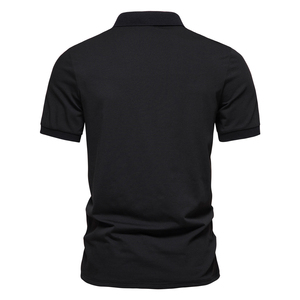 Meilleures ventes T-shirts pour hommes Vêtements d'été personnalisés Vêtements de golf pour hommes Chemises polos épissés à couleurs bloquées - Product Image 4