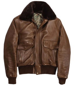<b>Mens</b> <b>Aviator</b> Flying Leather <b>Jacket</b> Detachable <b>Shearling</b> Fur Collar Bomber Flight Vintage Fashion Genuine Leather <b>Jacket</b> Coat OEM - Product Image 1