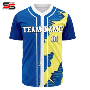 Vente chaude 100% Polyester Hommes Baseball Jersey Softball Chemise Haute Qualité Sportswear Personnalisé Sublimation Imprimé Softball Porter - Product Image 3