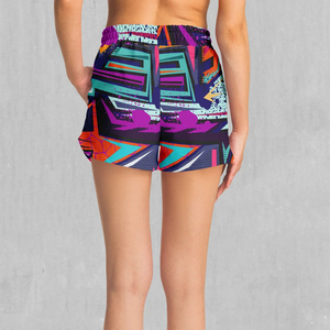 Venta de fábrica, pantalones cortos deportivos de Yoga y Fitness con estampado personalizado, pantalones cortos de gimnasio para mujer, ropa deportiva, pantalones cortos de sublimación para mujer - Product Image 2