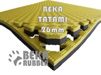 Tapis de sol emboîtable Beka Tatami en mousse EVA haute densité 26 mm, double couleur, ignifuge, réversible, facile à nettoyer, haute résistance