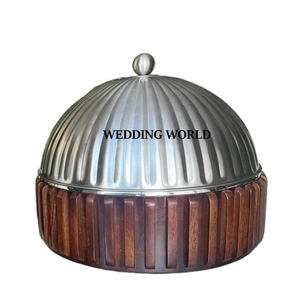 Réchaud à fondue en bois de qualité supérieure, fait à la main, design classique, élégant, nouveau réchaud à nourriture en bois - Product Image 1