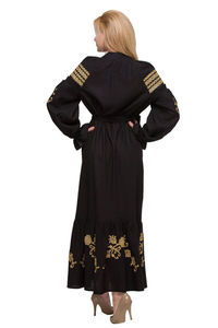 2024 уникальное вышитое платье в пол в стиле бохо с длинным рукавом и вышивкой, украинское свадебное платье - Product Image 5