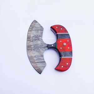 El mejor cuchillo Ullu hecho a mano Damasco Chef cocina cuchillo Ullu mango de madera Pakka con Funda de cuero gratis - Product Image 2