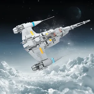 Goldmoc Starfighter Sao Minifig Quy Mô Không Gian Chiến Tranh Máy Bay Chiến Đấu Máy Bay Phản Lực MOC-99932 Xây Dựng Khối Đồ Chơi