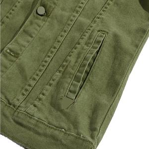 <b>Men's</b> Casual Bomber Jacket <b>Men's</b> Clothing Denim Jacket Street Wears Customized Fashion <b>Men's</b> Hip Hop Denim Jacket - Product Image 4