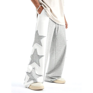 High-Waist Track Pants Trendy <b>Baggy</b> Sweat Pants For <b>Men</b> Loose Fit Casual Jogger <b>Trousers</b> - Product Image 1