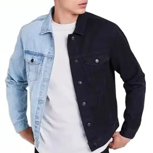 Chaqueta vaquera de moda para hombre con estilo de último diseño 100% Chaquetas vaqueras de alta calidad al por mayor - Product Image 4