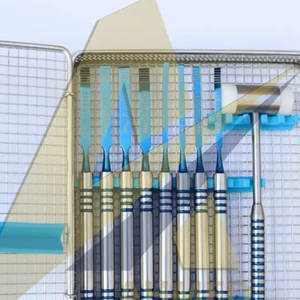 SUAVE SURGICAL INSTRUMENTS-Juego de cinceles con logotipo personalizado para dividir huesos con mazo de hidromiel, juego de implantes dentales con revestimiento azul - Product Image 3