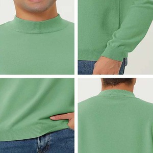 100%Cotton Latest Designs Round Neck Sweaters <b>Long</b> Sleeve <b>Men's</b> Breathable Sweater <b>For</b> Winter Use Knitted Solid Color Sportswear - Product Image 6