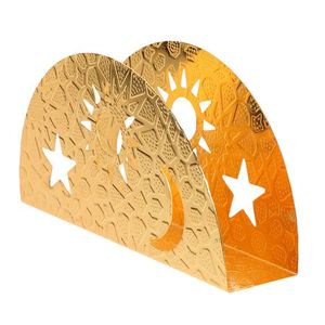 High Quality Black Perforated Metal Napkin Holder Reusable Eco-Friendly Durable Modern <b>the</b> Metal Wave for Wedding Dinnerware - Product Image 2