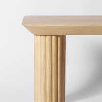Table de chevet pliable en bois massif, design écologique, style scandinave moderne, couleur personnalisable pour chambre à coucher, salon, salle de bain