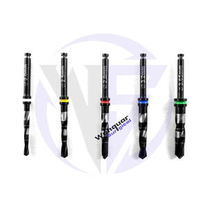 Juego de brocas para implantes dentales de 5 Uds., herramientas quirúrgicas de titanio recubiertas de negro con Mini soporte de fresa gratis, instrumentos de alta calidad - Product Image 2