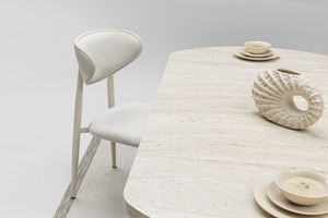 Chaise de salle à manger extensible moderne contemporaine avec matériau MDF pour la maison, l'hôtel, la villa, les ensembles de meubles de salle à manger - Product Image 4