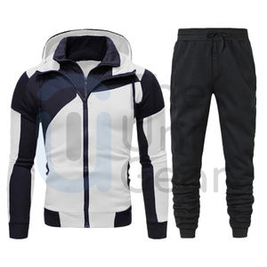 Último diseño deportivo chaqueta con capucha y cremallera completa para hombres y mujeres Sudadera con capucha y Joggers conjunto para fútbol nuevo chándal personalizado - Product Image 5