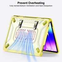 Étui pour ordinateur portable 13,3 pouces en polycarbonate rigide 5 couleurs avec support métallique pliable et aérations de refroidissement antichoc pour MacBook NEO, marque Flying Private Label