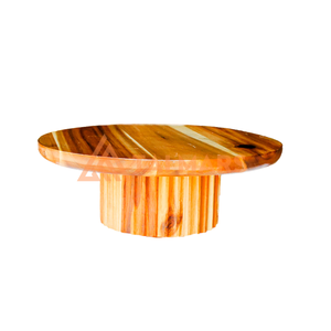 ที่วางเค้กไม้ไผ่สีธรรมชาติเป็นมิตรกับสิ่งแวดล้อมพร้อมอุปกรณ์ตกแต่งสไตล์บ้านไร่เครื่องครัวของหวาน - Product Image 5