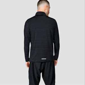 athletic 1/4 zip pullover golf training top polyester quick fit long sleeve gym <b>shirt</b> <b>for</b> <b>men</b> quarter zip sweatshirt pullover - Product Image 3