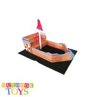 Barco de arena de madera para niños, Barco de arena, patio de juegos al aire libre, juguetes de verano, listo para enviar desde España