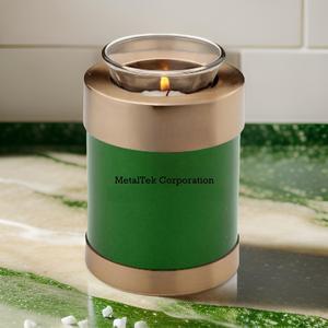 Petites urnes funéraires pour enfants, urnes commémoratives pour cendres, tube miniature vert or, urne décorative pour enfant, vente en gros à bas prix - Product Image 2