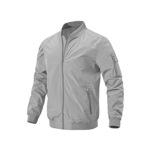 Casual impermeable en blanco de golf ligero cortavientos chaqueta de bombardero para los hombres - Product Image 3
