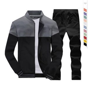 Se Aceptan Pedidos al por Mayor, Conjunto Deportivo de Alta Calidad y a la Moda con Chaqueta con Cremallera y Pantalones Ajustables - Product Image 2