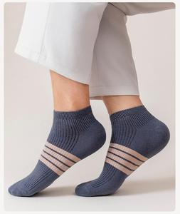 Calcetines tobilleros transpirables de algodón de negocios personalizados para hombre, gran oferta, calcetines deportivos bajos de verano con técnicas de punto para primavera - Product Image 4