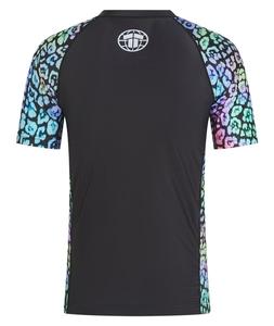 Rashguard à manches courtes imprimé par transfert thermique, ne se fissure pas, ne se décolore pas, ne se détache pas, respirabilité accrue, écologique, 100% polyester, UPF50+ - Product Image 3