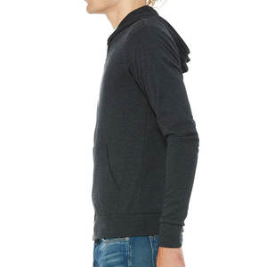 Bella Canvas Unisex <b>White</b> Zipper Full-<b>Zip</b> Lightweight <b>Hoodie</b> Breathable - Product Image 6