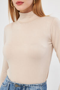 COL ROULÉ SOUS-VÊTEMENTS DE CORPS À MANCHES LONGUES VÊTEMENTS POUR FEMMES SOUS-VÊTEMENTS CORPS - Product Image 6