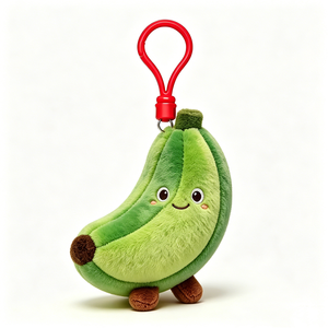 Porte-clés en peluche banane personnalisé, breloque de sac en forme de fruit, mini jouet en peluche banane - Product Image 4